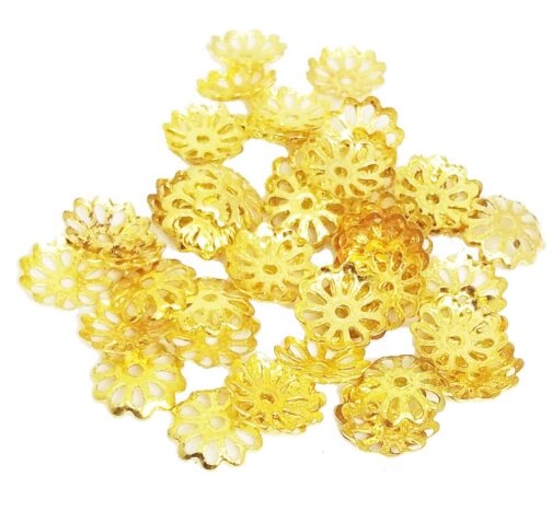 Flower Bead Caps for Jewelry Making (