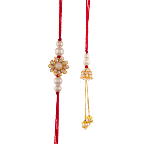 Bhaiyaa bhabhi Rakhi combo set, kundan rakhi, rakhi combo for bhaiya and bhabhi, rakhi combo set online